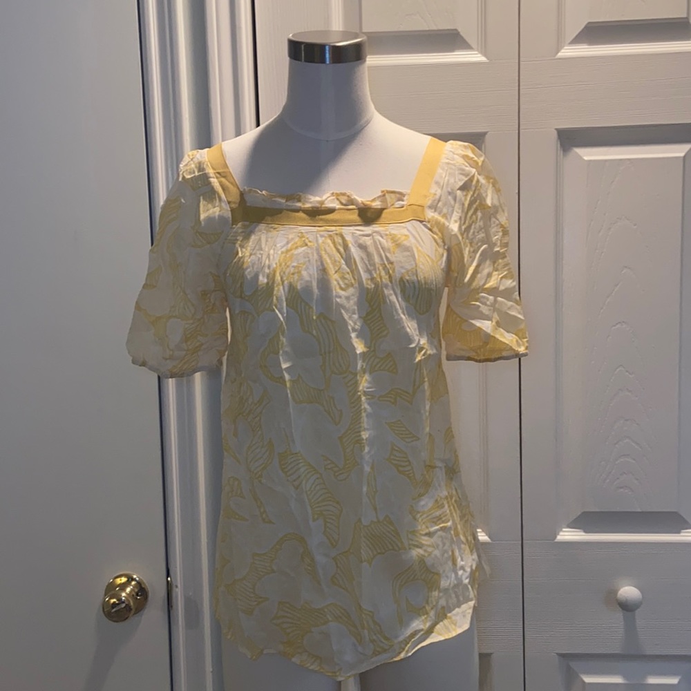 Mossimo Floral Puff Sleeve Top
